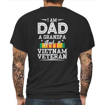 Veterans Day Grandpa Dad Vietnam Veteran Fathers Day Gift Mens Back Print T-shirt | Favorety CA