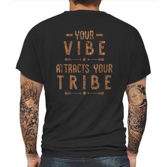 Your Vibe Attracts Your Tribe Bronze Foil Mens Back Print T-shirt | Favorety UK