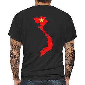 Vietnam Country Map Mens Back Print T-shirt | Favorety DE