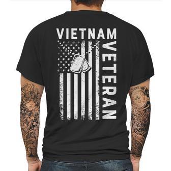 Vietnam Veteran 2022 Black White Great Flag Mens Back Print T-shirt | Favorety AU