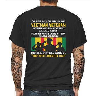 Vietnam Veteran The Best America Veteran Day Graphic Design Printed Casual Daily Basic Mens Back Print T-shirt | Favorety AU