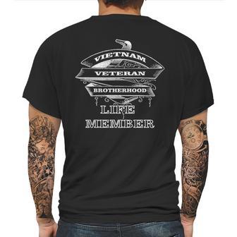 Vietnam Veteran Brotherhood Life Member Mens Back Print T-shirt | Favorety DE