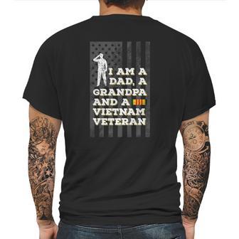 Vietnam Veteran For Grandpa Mens Back Print T-shirt | Favorety