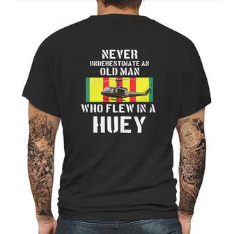 Vietnam Veteran Vet T Uh1 Huey Helicopter Graphic Design Printed Casual Daily Basic Mens Back Print T-shirt | Favorety DE