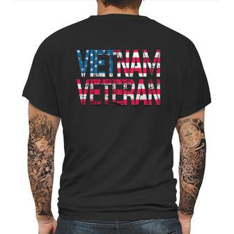 Vietnam Veteran Vintage Us Flag Vietnam Vets Gift Cool Gift Graphic Design Printed Casual Daily Basic Mens Back Print T-shirt | Favorety AU