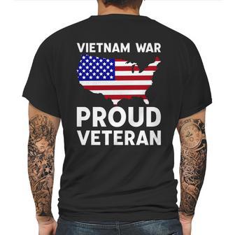 Vietnam War Proud Veteran Graphic Design Printed Casual Daily Basic Mens Back Print T-shirt | Favorety