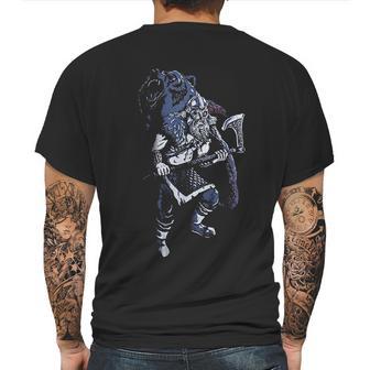 Viking Berserker Bear Spirit Valhalla Norse Nordic Mythology Warrior Mens Back Print T-shirt | Favorety AU