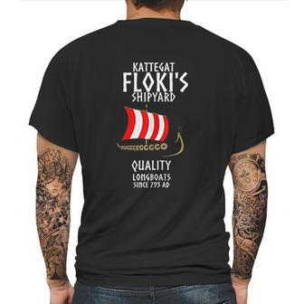 Viking Kattegat Floki Shipyard Funny Mens Back Print T-shirt | Favorety CA