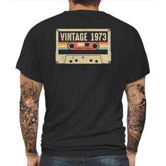 Vintage 1973 Made In 1973 49Th Birthday 49 Years Old Mens Back Print T-shirt | Favorety