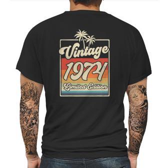 Vintage 1974 47Th Birthday Limited Edition 47 Years Old Mens Back Print T-shirt | Favorety UK