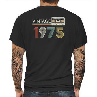 Vintage 1975 Limited Edition Retro Cassette Mens Back Print T-shirt | Favorety CA