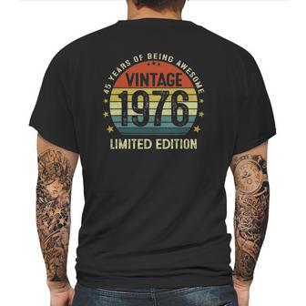 Vintage 1976 Limited Edition 45 Years Old 45Th Birthday Mens Back Print T-shirt | Favorety UK