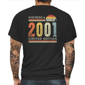 Vintage 2001 Made In 2001 21St Birthday 21 Years Old Mens Back Print T-shirt | Favorety