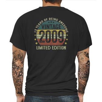 Vintage 2009 Limited Edition 13Th Birthday 13 Years Old Gifts Mens Back Print T-shirt | Favorety AU