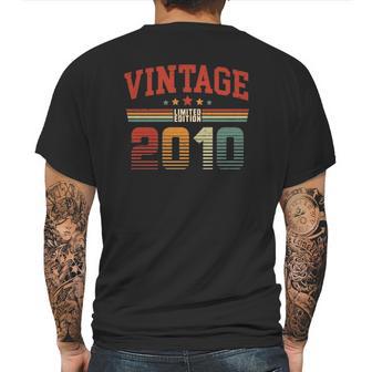 Vintage 2010 Retro 11 Years Old Boy And Girl 11Th Birthday Mens Back Print T-shirt | Favorety UK