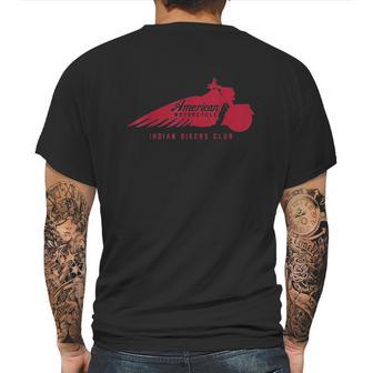 Vintage American Motorcycle Indian Bikers Club Biker Mens Back Print T-shirt | Favorety CA