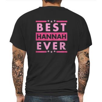 Vintage Best Hannah Ever Worlds Greatest Hannah Mens Back Print T-shirt | Favorety UK