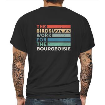 Vintage The Birds Work For The Bourgeoisie Conspiracy Theory Mens Back Print T-shirt | Favorety CA