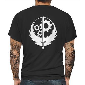 Vintage Brotherhood Of Steel Logo Mens Back Print T-shirt | Favorety