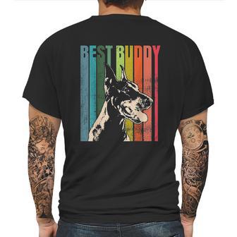 Vintage Doberman Pinscher Mens Back Print T-shirt | Favorety