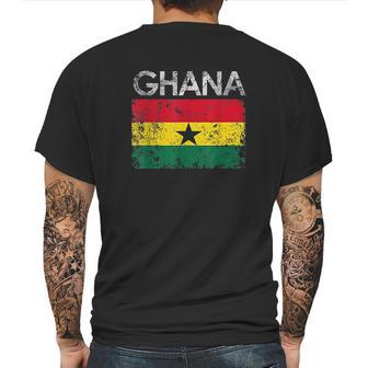 Vintage Ghana Ghanaian Flag Mens Back Print T-shirt | Favorety DE