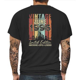 Vintage June 1996 25Th Birthday Decorations 25 Years Old Mens Back Print T-shirt | Favorety UK