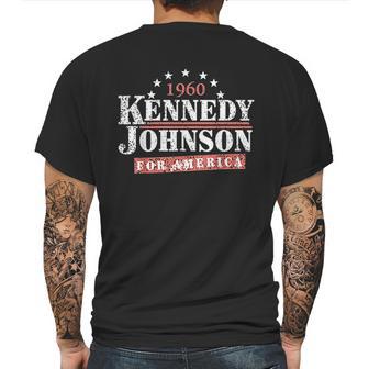 Vintage Kennedy Johnson 1960 Presidential Campaign Mens Back Print T-shirt | Favorety CA