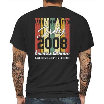 Vintage Limited Edition Birthday Decoration July 2008 Ver2 Mens Back Print T-shirt | Favorety