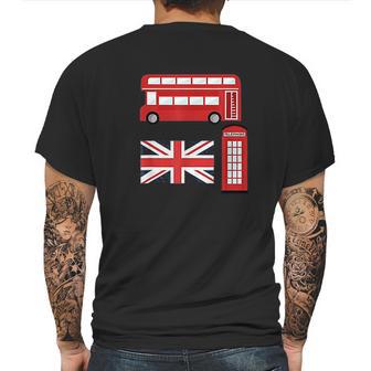 Vintage London I Love Travel Wanderlust Mens Back Print T-shirt | Favorety AU