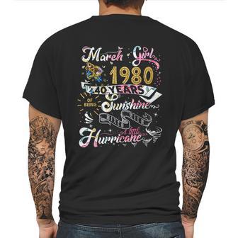 Vintage March 1980 Classic 40Th Birthday Gift 40 Years Old Mens Back Print T-shirt | Favorety UK