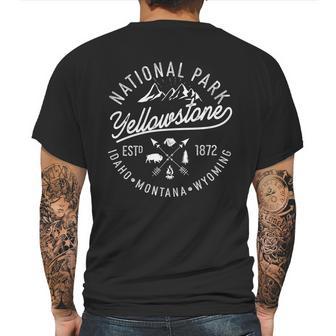 Vintage National Park Yellowstone Estd 1872 Logo Mens Back Print T-shirt | Favorety UK