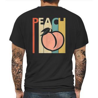 Vintage Peach Fruit Emoji Mens Back Print T-shirt | Favorety AU