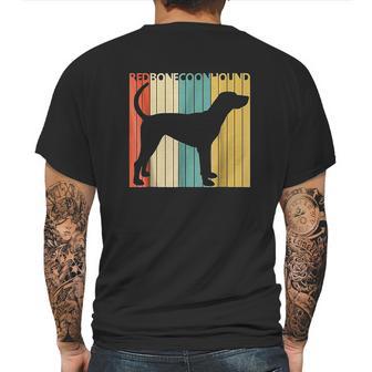 Vintage Redbone Coonhound Dog Mens Back Print T-shirt | Favorety