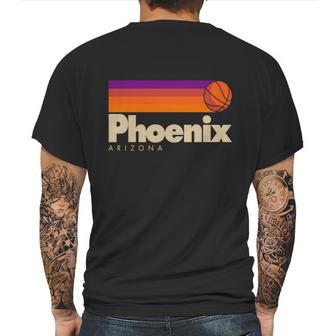 Vintage Retro Phoenix Arizona Basketball Logo Mens Back Print T-shirt | Favorety