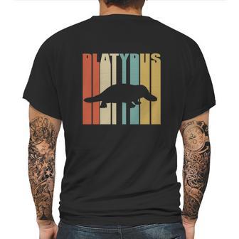 Vintage Retro Platypus Silhouette Mens Back Print T-shirt | Favorety CA