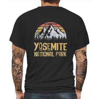 Vintage Retro Yosemite National Park Mens Back Print T-shirt | Favorety CA