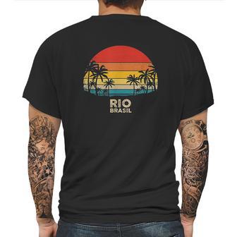 Vintage Rio De Janeiro - Brazil Beach Souvenir Mens Back Print T-shirt | Favorety CA