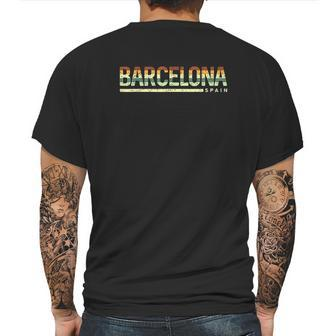 Vintage Spain Spain Native Barcelona Mens Back Print T-shirt | Favorety UK