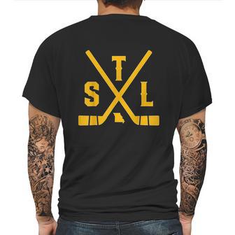 Vintage St Louis Ice Hockey Sticks State Outline Mens Back Print T-shirt | Favorety AU