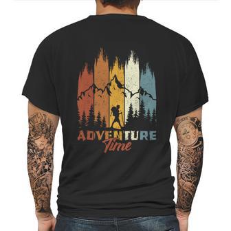 Vintage Style Hiking Camping Adventure Time Mens Back Print T-shirt | Favorety AU