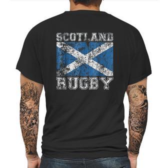 Vintage Style Saltire Scottish Flag Mens Back Print T-shirt | Favorety CA