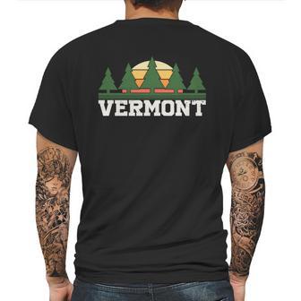 Vintage Vermont Retro Logo Mens Back Print T-shirt | Favorety