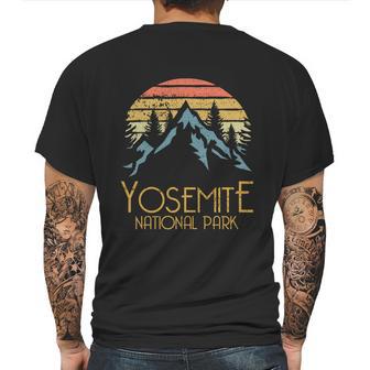 Vintage Yosemite National Park California Gift Mens Back Print T-shirt | Favorety CA