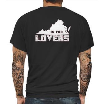 Virginia Lovers State Heart Vintage Throwback Gift Mens Back Print T-shirt | Favorety UK