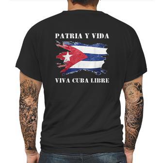 Viva Cuba Libre Patria Y Vida Mens Back Print T-shirt | Favorety UK