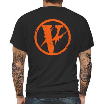 Vlone Friends Black Orange Tshirt Vlone Shirt Mens Back Print T-shirt | Favorety UK