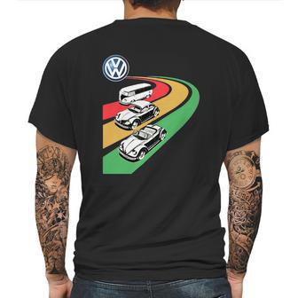 Volkswagen 3 Cars Mens Back Print T-shirt | Favorety DE