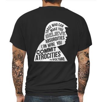 Voltaire Quote Mens Back Print T-shirt | Favorety DE