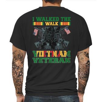 I Walked The Walk Vietnam Veteran American Flag Veterans Day Mens Back Print T-shirt | Favorety CA