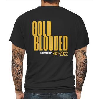 Warriors Finals 2022 Basketball Gold Blooded Warriors Graphic Design Printed Casual Daily Basic V3 Mens Back Print T-shirt | Favorety CA